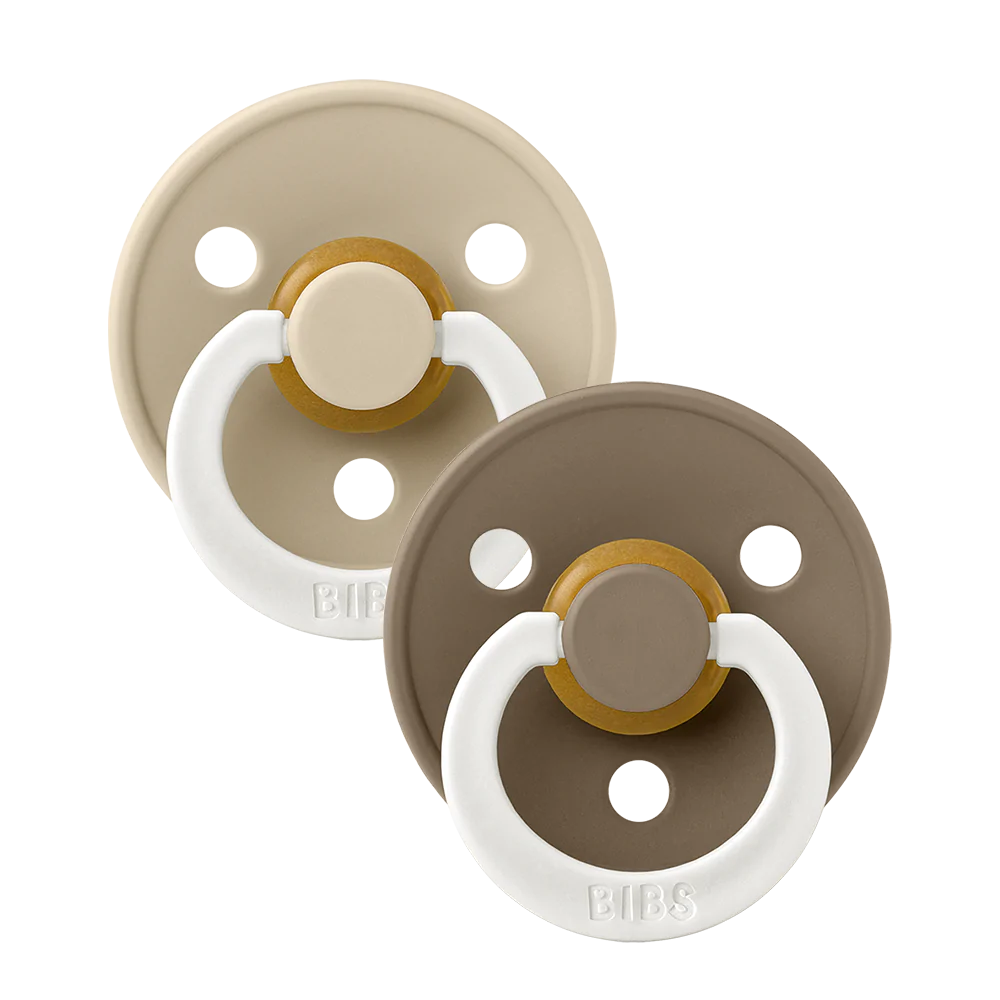 Bibs Fopspeen Vanilla / Dark Oak Glow 6 Tot 18 Maanden Size 2