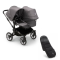 Bugaboo Donkey 5 Duo Kinderwagen 2 In 1 Graphite Grey Melange + Voetenzak