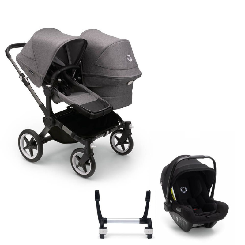 Bugaboo Donkey 5 Duo Kinderwagen 3 In 1 Graphite Grey Melange