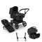 Bugaboo Donkey 5 Mono Kinderwagen 3 In 1 Black Midnight Black