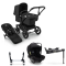 Bugaboo Donkey 5 Mono Kinderwagen 3 In 1 Black Midnight Black + Isofix Base