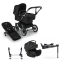 Bugaboo Donkey 5 Mono Kinderwagen 3 In 1 Graphite Midnight Black + Isofix Base