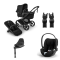 Bugaboo Kinderwagen 3 in 1 Fox 5 Renew Complete Black | Heritage Black + Cybex Autostoel Groep 0 Cloud T I Size Sepia Black + Draaibare Base T Black + Autostoel adapters