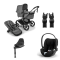 Bugaboo Kinderwagen 3 in 1 Fox 5 Renew Complete Graphite | Moon Grey + Cybex Autostoel Groep 0 Cloud T I Size Sepia Black + Draaibare Base T Black + Autostoel adapters
