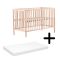 Cabino Baby Bed Mees Naturel 60 x 120 cm Met Matras 