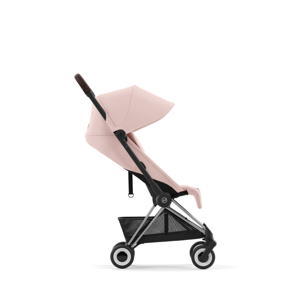 Cybex Buggy Coya Chrome Dark Brown Peach Pink Light Pink