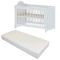 Cabino Baby Bed Met Matras Daphne Wit 60 x 120 cm