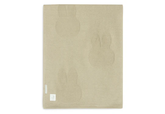 Jollein Deken Ledikant 100x150cm Miffy Olive Green/Coral Fleece