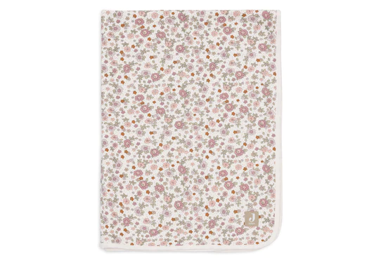 Jollein Deken Wieg Jersey 75x100cm Retro Flowers