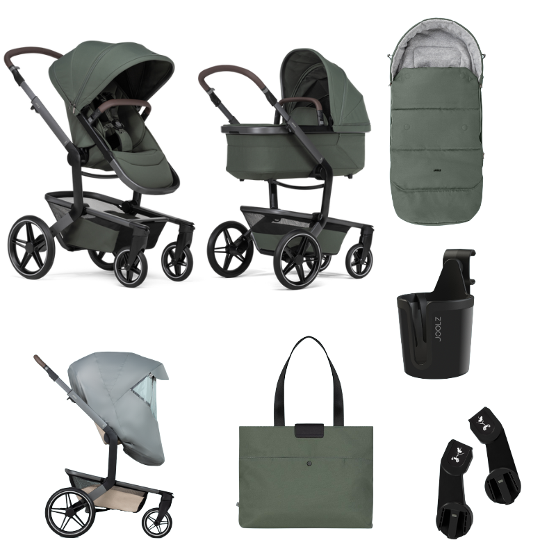 Joolz Kinderwagen Day5 Essential Newborn Bundel | Forest Green