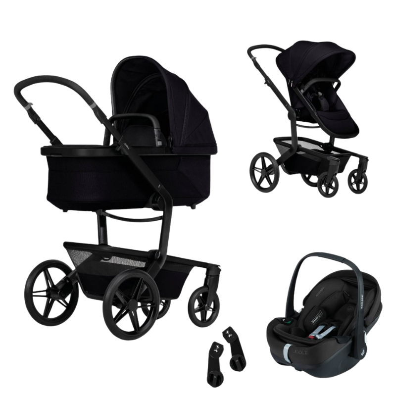 Joolz Kinderwagen 3 in 1 Day5 Space Black + Joolz Maxi-Cosi Groep 0 Autostoel Pebble 360 Pro