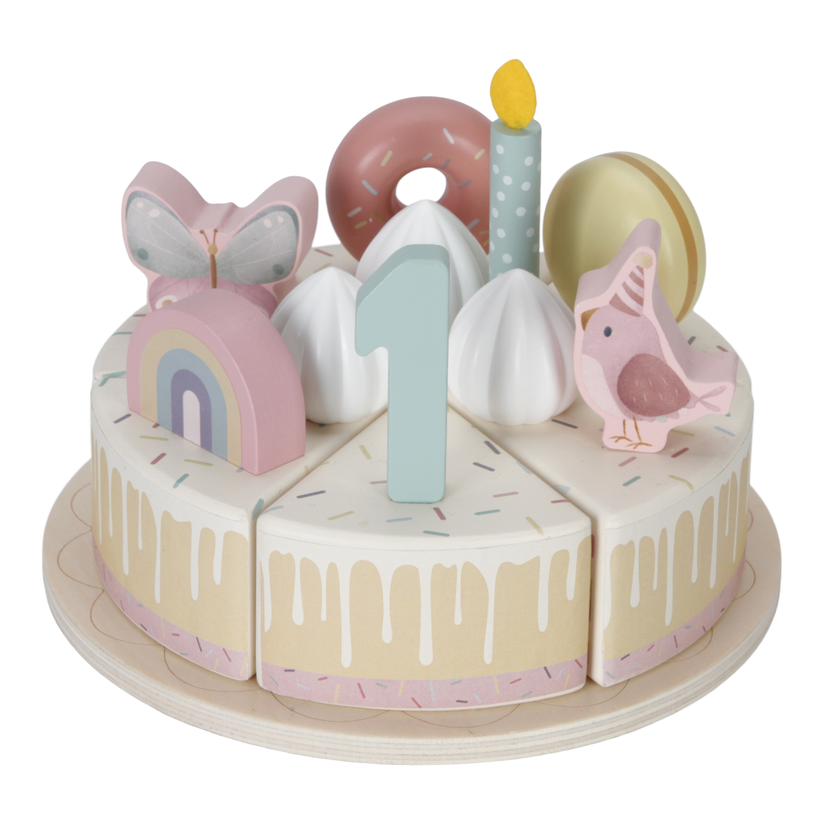 Little Dutch Verjaardagstaart Roze FSC