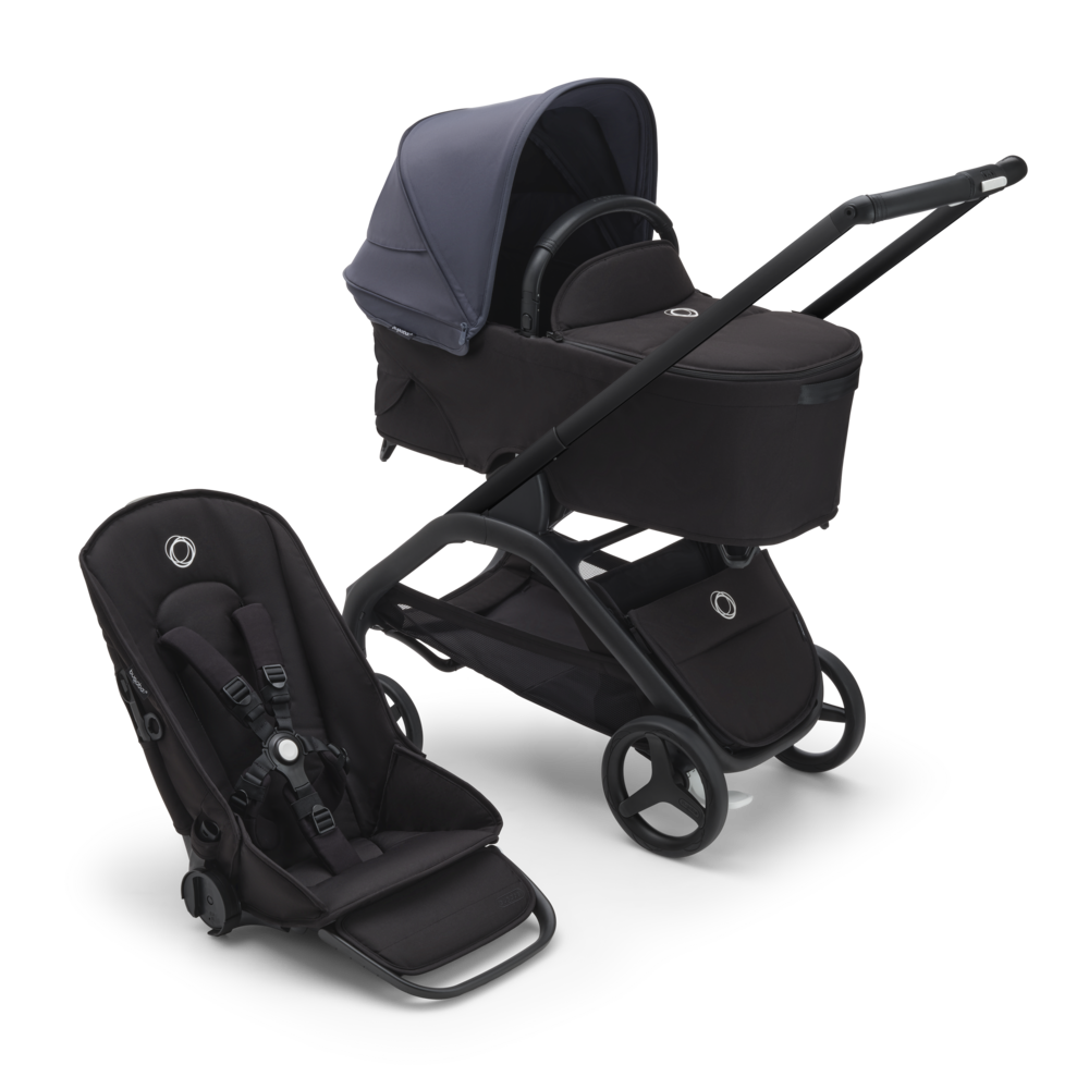 Bugaboo Kinderwagen 2 In 1 Dragonfly Black Midnight Black Stormy Blue