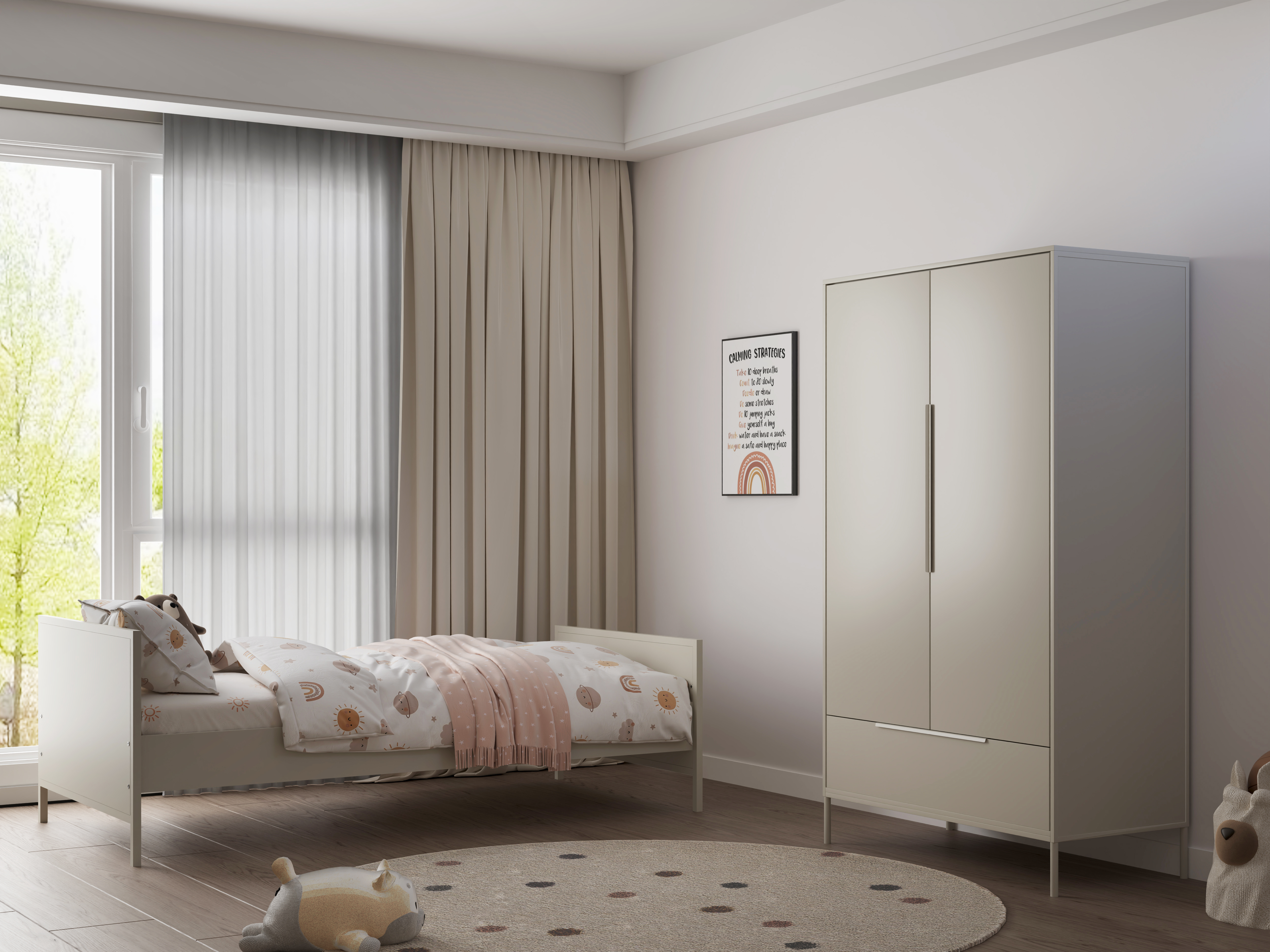 Born Lucky Tienerbed Napels Clay & Belmond Kledingkast