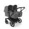 Bugaboo Donkey 6 Tweeling Kinderwagen Twin Black | Moon Grey