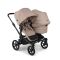 Bugaboo Donkey 6 Double Kinderwagen Black | Desert Taupe Melange