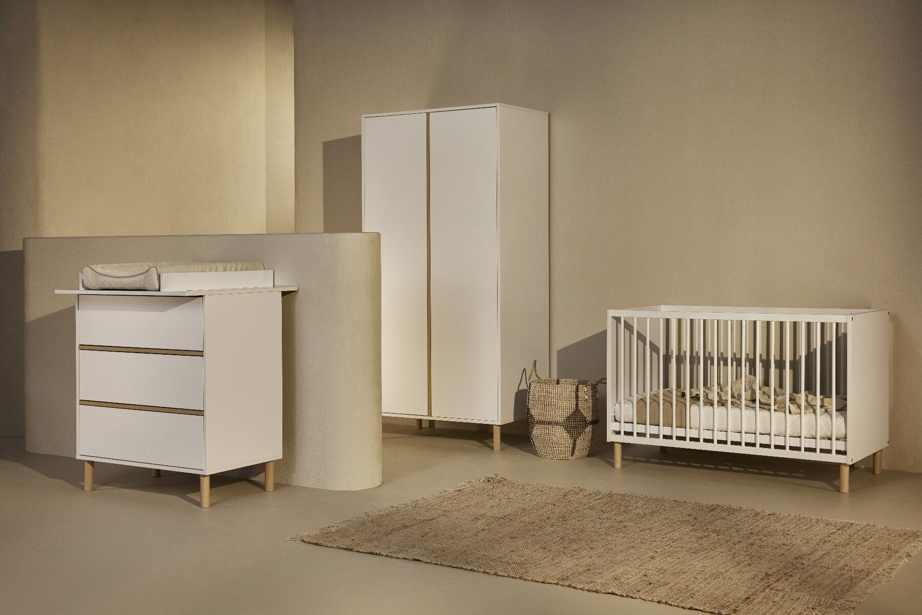 Quax Meegroei Babykamer 3 Delig Mono White