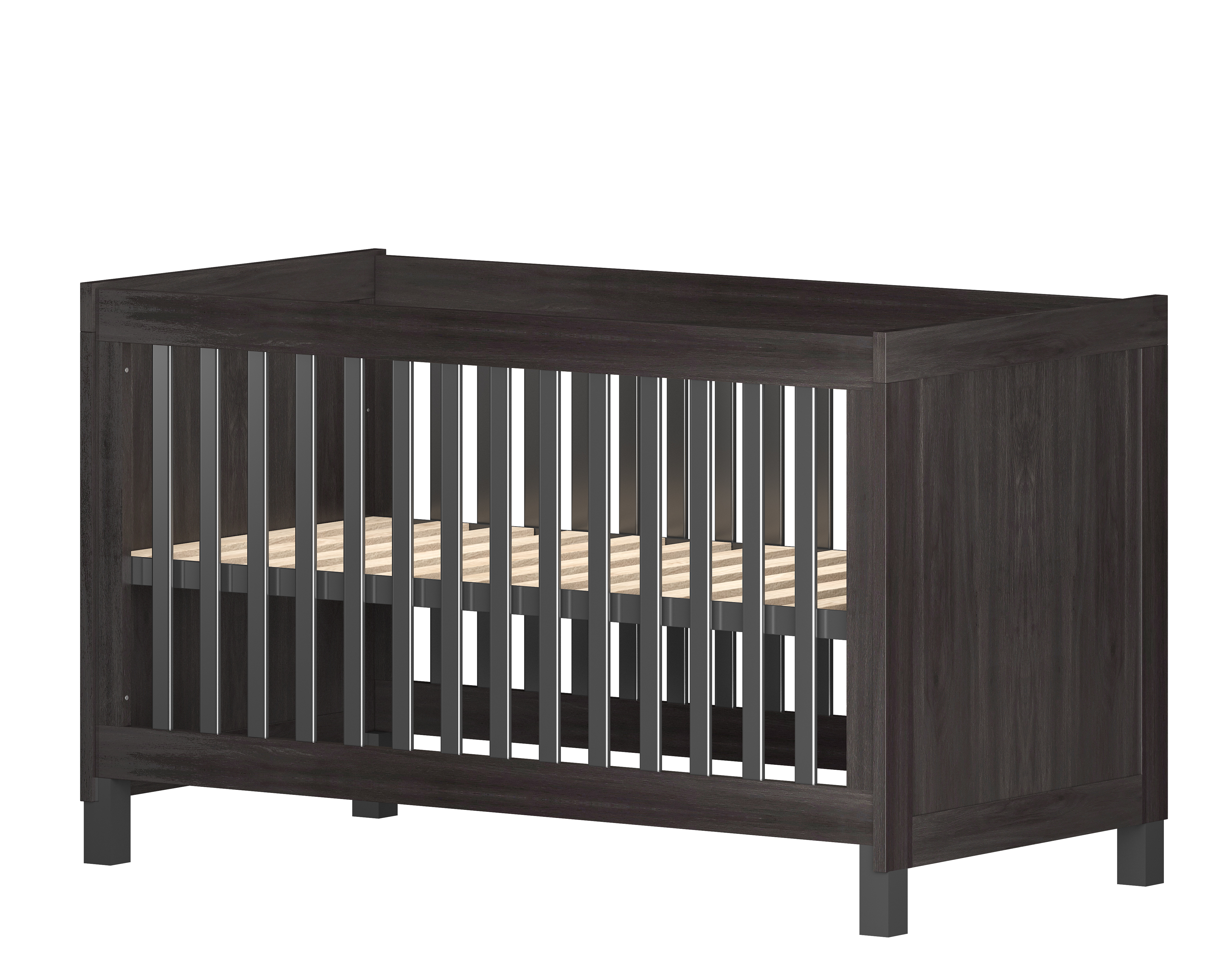 Cabino Meegroei Ledikant Nevada Grijs 70 x 140 cm