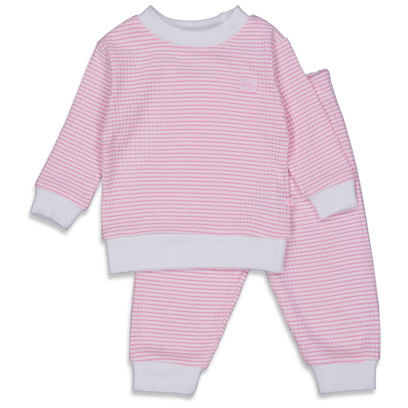 Feetje Pyjama Wafel Roze Maat 62
