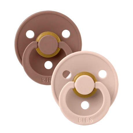 Bibs Fopspeen Latex Symmetric Woodchuck/Blush Size 2 (2-pack)