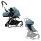 Stokke® YOYO³ Buggy Compleet Met 0+ Newborn Pack White Aqua