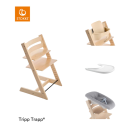 Stokke® Kinderstoel Tripp Trapp® Natural + Newborn Set™ + Baby Set™ Natural + Tray™