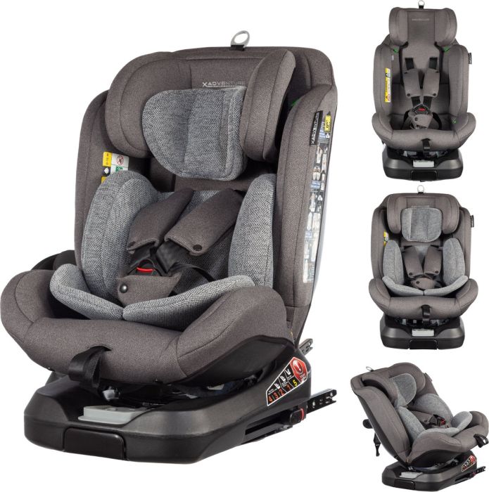ayu X Adventure Autostoel Groep 0/1/2/3 Supreme I-Size Grijs | Baby