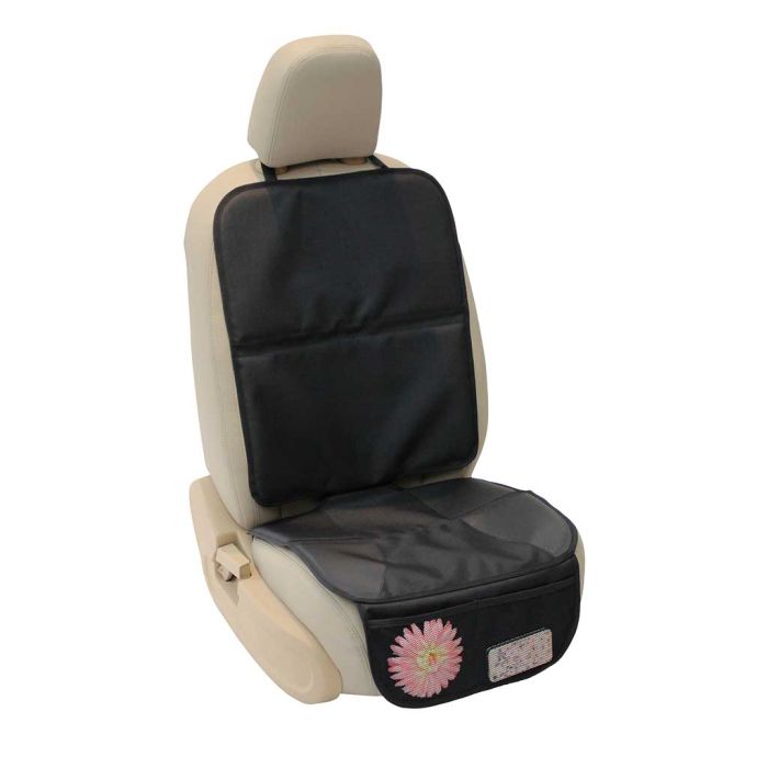 LittleLife Unisex's stoelbeschermer auto en reisaccessoire, grijs, één maat