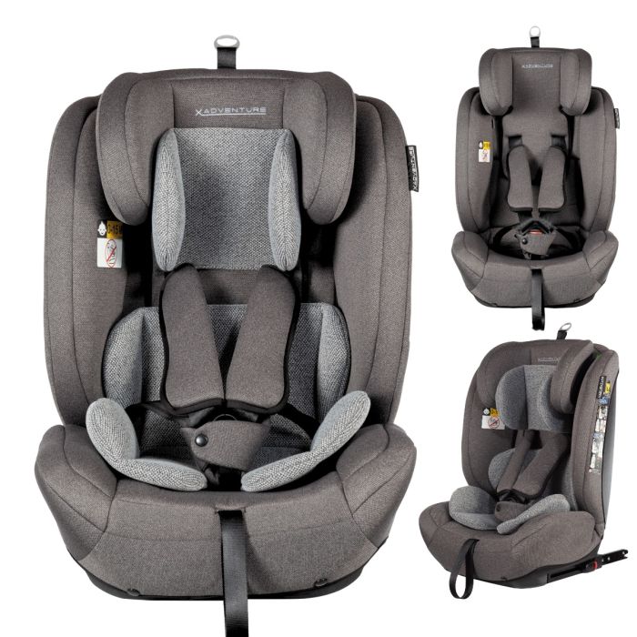XAdventure Autostoel Grow Fix Groep 1/2/3 I-Size Grijs | Baby