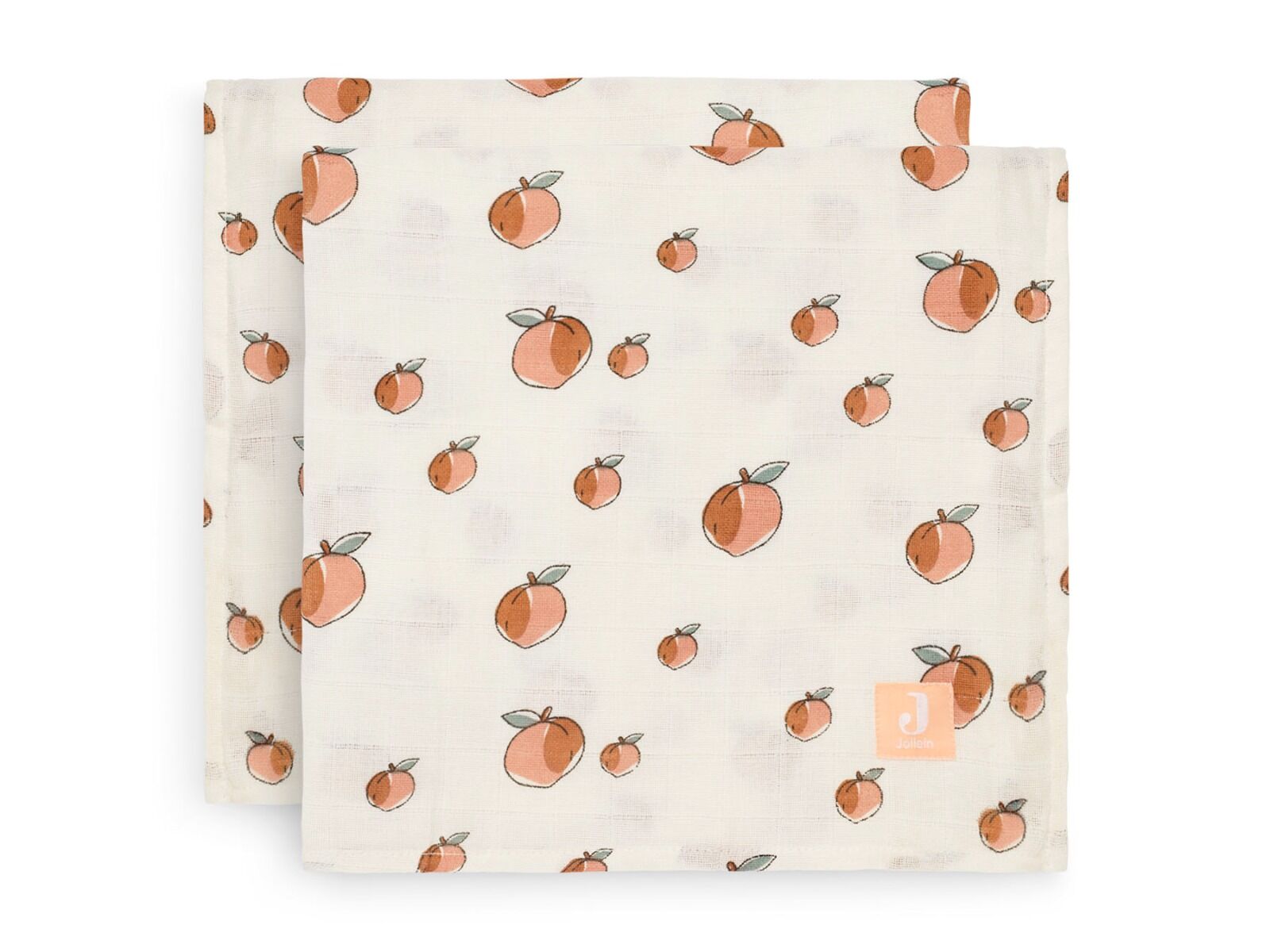 Jollein hydrofiele multidoek large 115x115cm set van 2 Peach online kopen