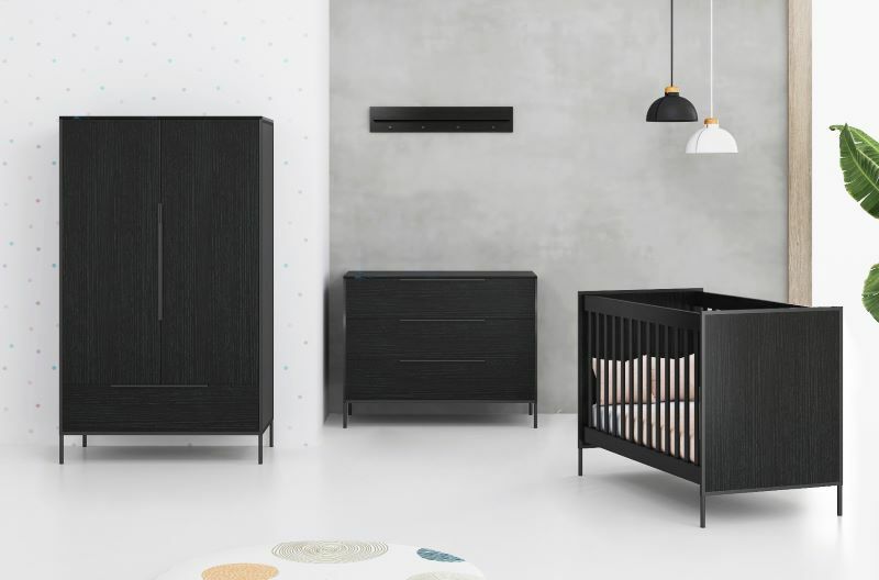 Cabino Babykamer Zwart Marble