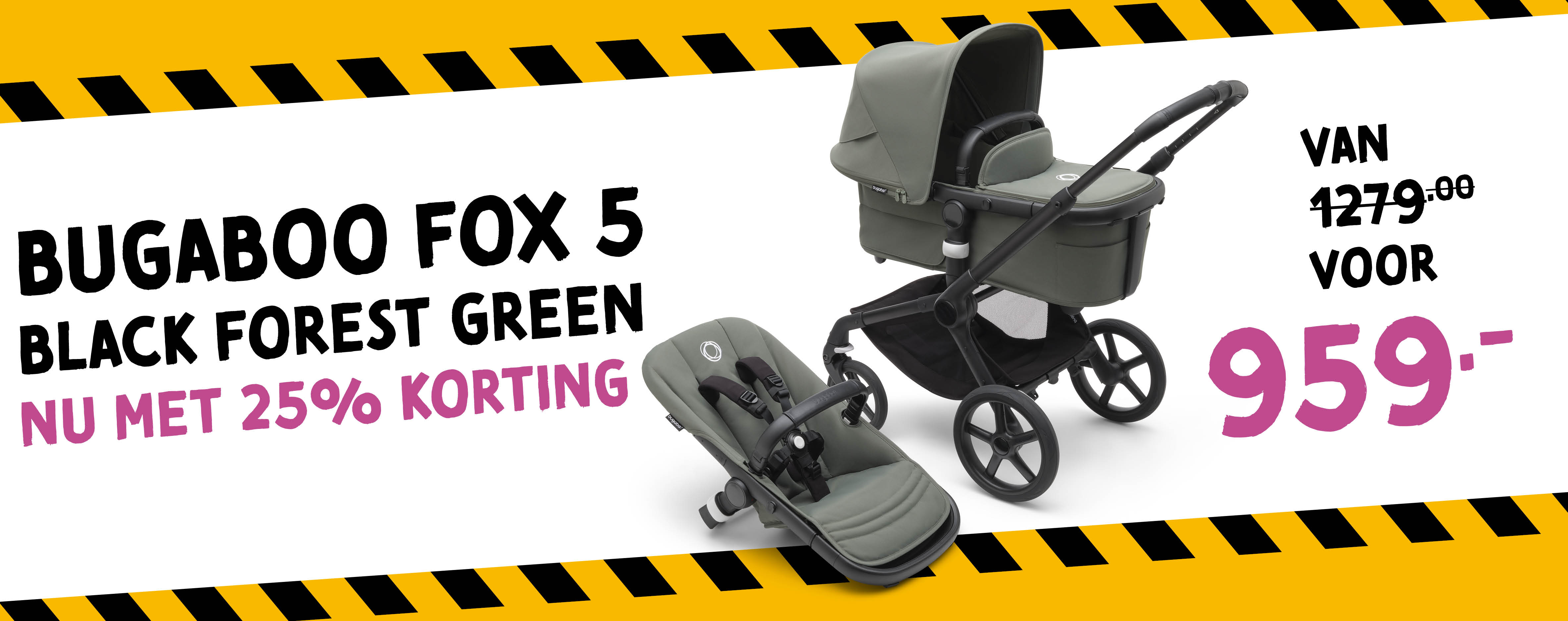 Bugaboo Fox5 Black Forest Green | Baby & Tiener Megastore