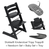 Stokke Tripp Trapp Kinderstoel + Newborn Set + Baby Set + Tray