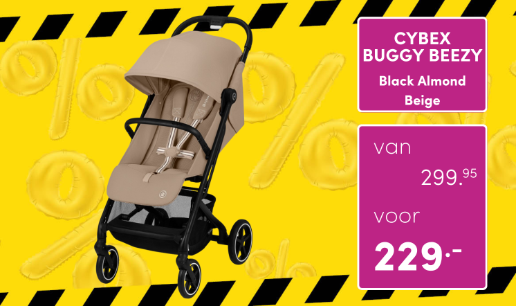 Cybex Buggy Beezy Black Almond Beige | Baby & Tiener Megastore