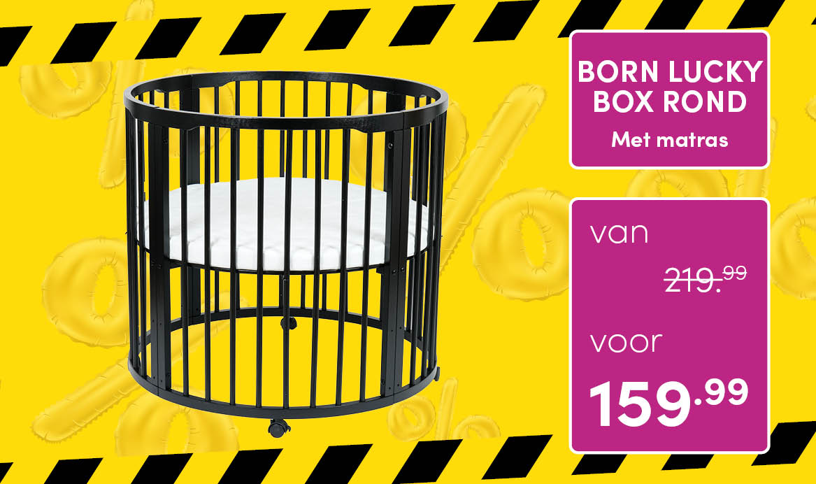 Born Lucky Box Rond Met Matras | Baby & Tiener Megastore