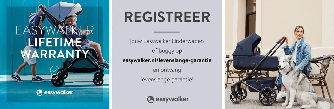 Easywalker levenslange garantie