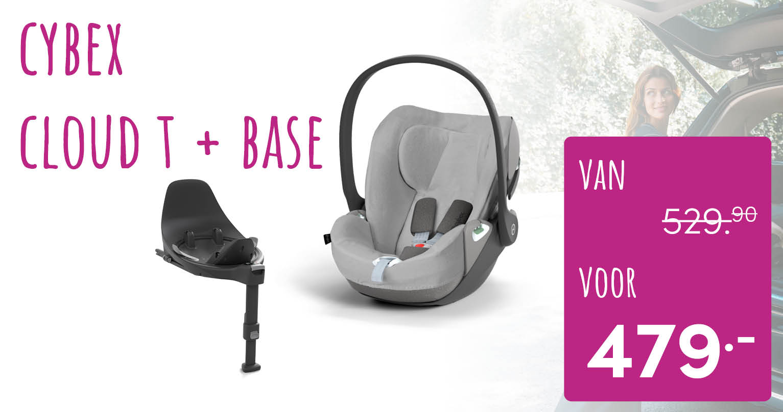 Ga naar het begin van de afbeeldingen-gallerij Cybex Autostoel Groep 0 Cloud T I Size Plus Mirage Grey Dark Grey + Cybex Draaibare Base T Black | Baby & Tiener Megastore