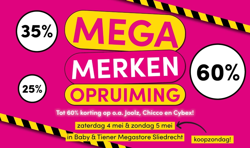Mega Merken Opruiming | Baby & Tiener Megastore 