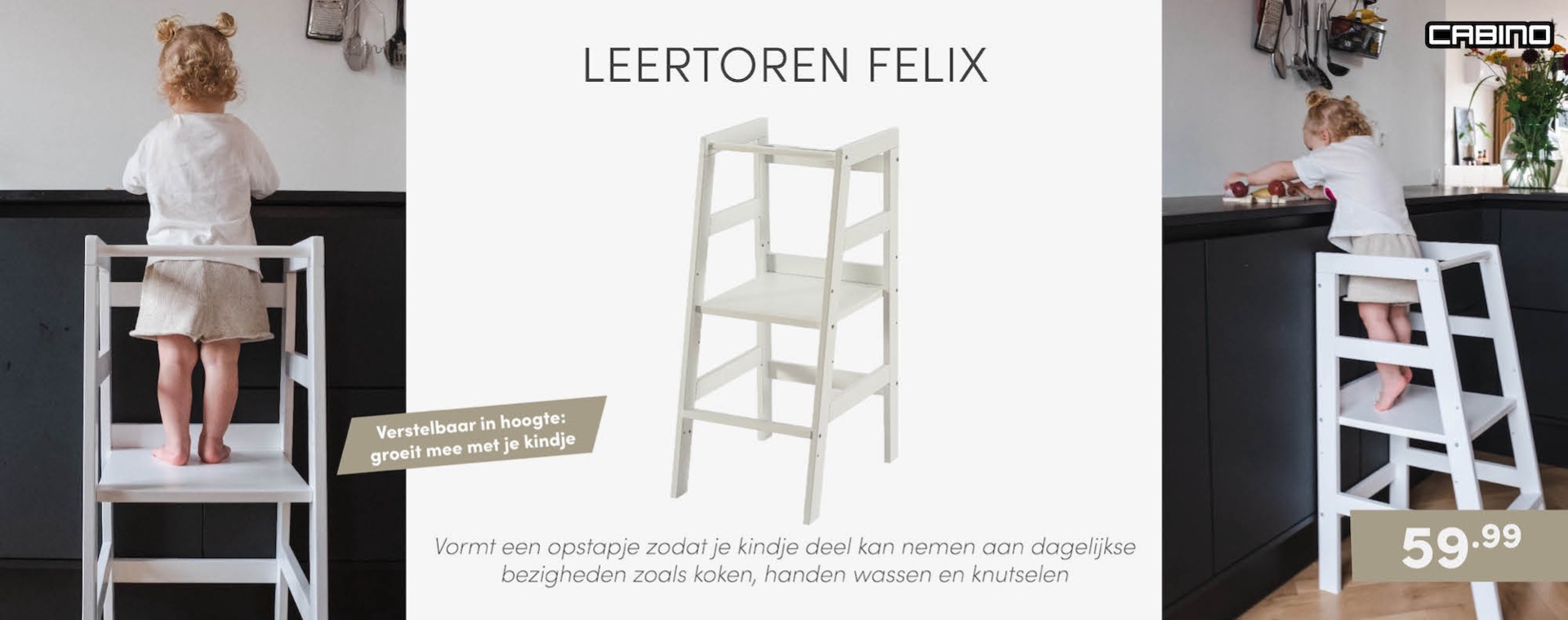 Cabino Learning tower Felix | Baby & Tiener Megastore